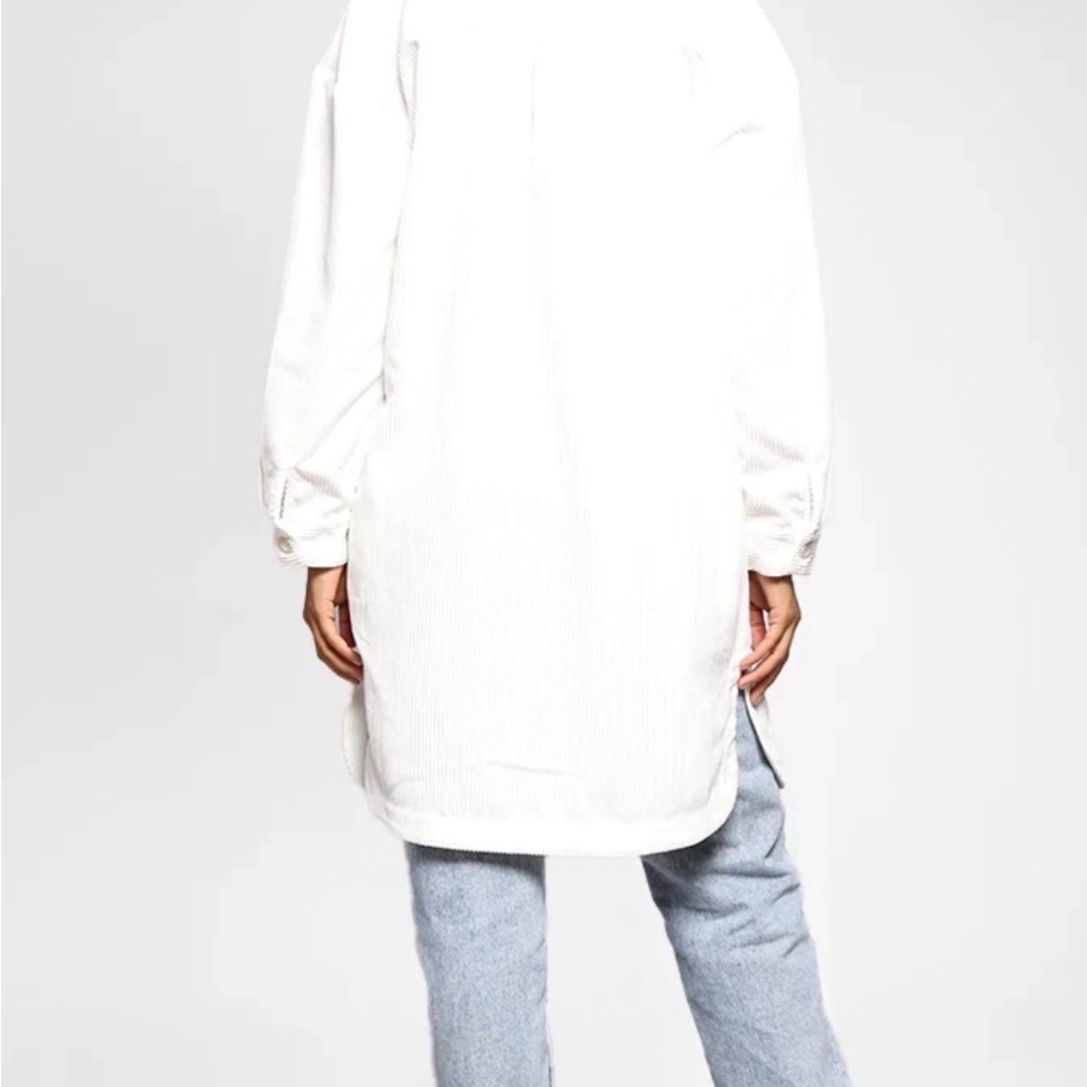 Elegant Cream Longline Tunic - Picture 3 of 12